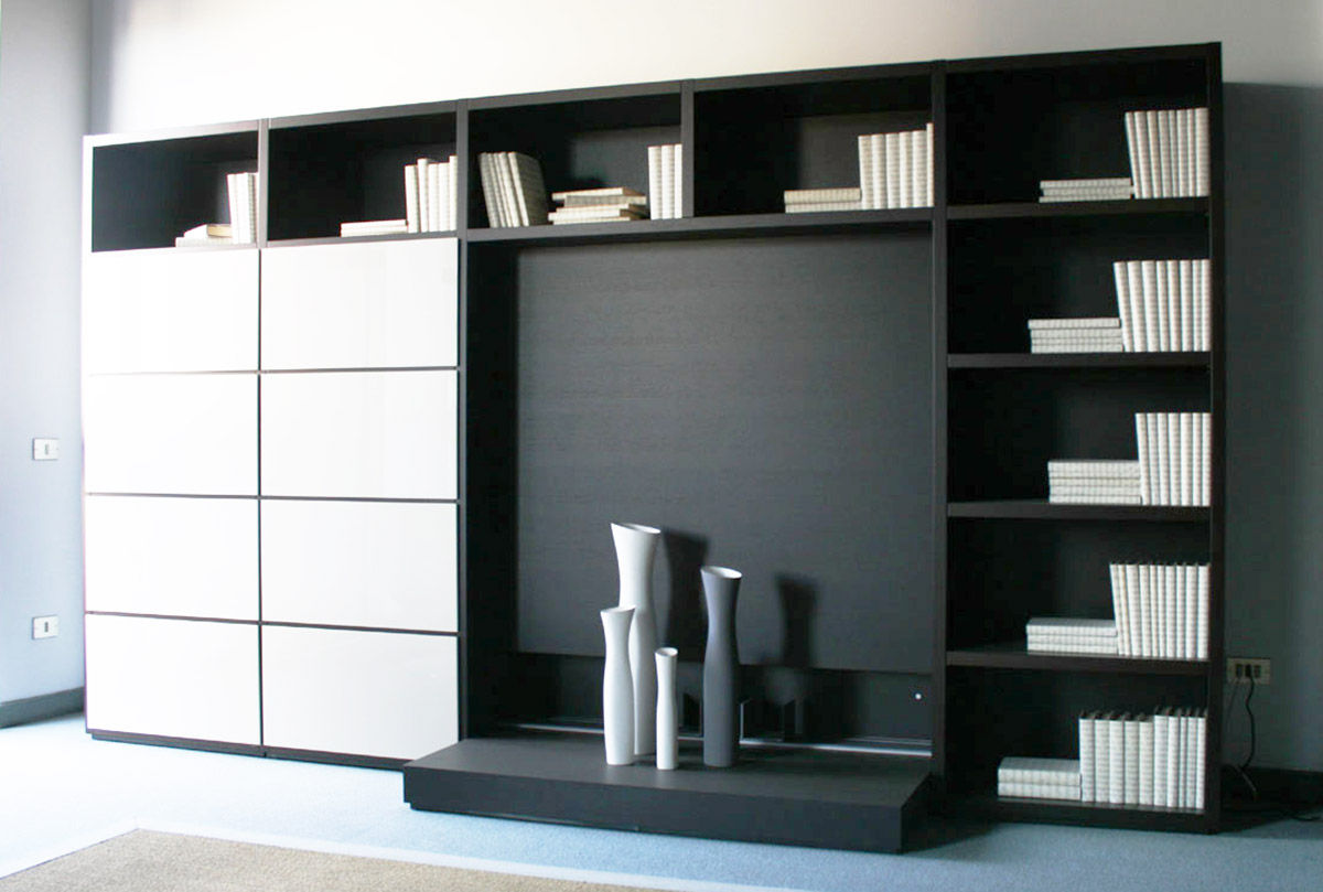 Libreria TV WALL-SYSTEM di Poliform