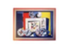 Quadro STILL LIFE E KANDINSKY di Ugo Nespolo