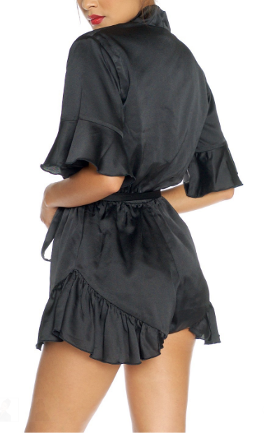 Thumbnail: sexy Cheap black Robe with Tie
