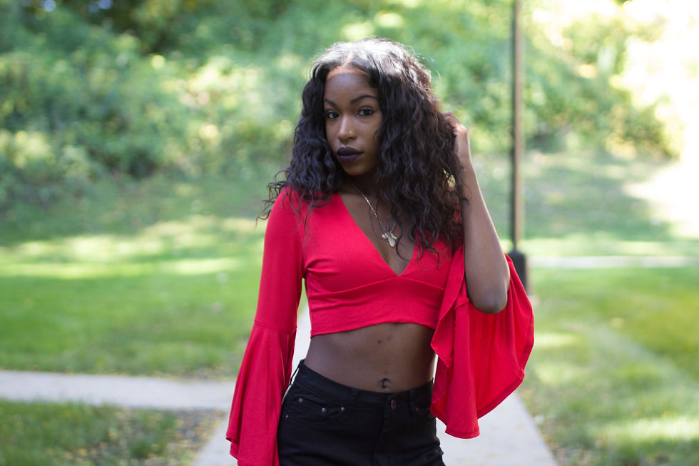 Thumbnail: Red Cheap Affordable Crop Top Shirt