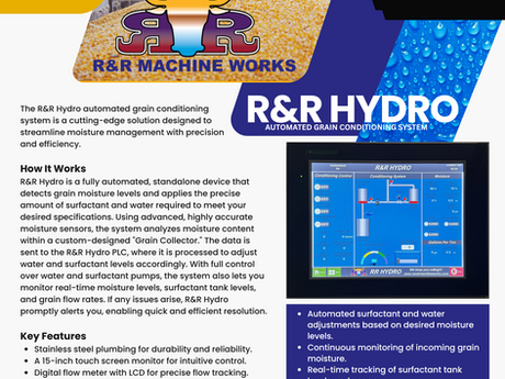 R&R HYDRO Automated Grain Conditioning System