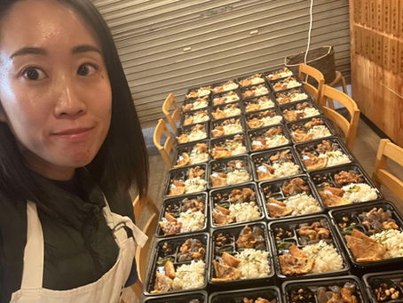 45個のお弁当を作り上げたサキちゃん
