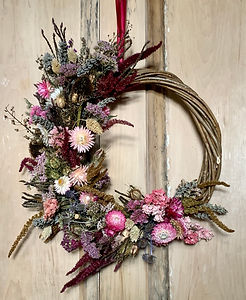 dried flower wreath workshop salford