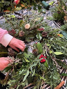 Luxury Eco Friendly Christmas Wreath Workshop Manchester