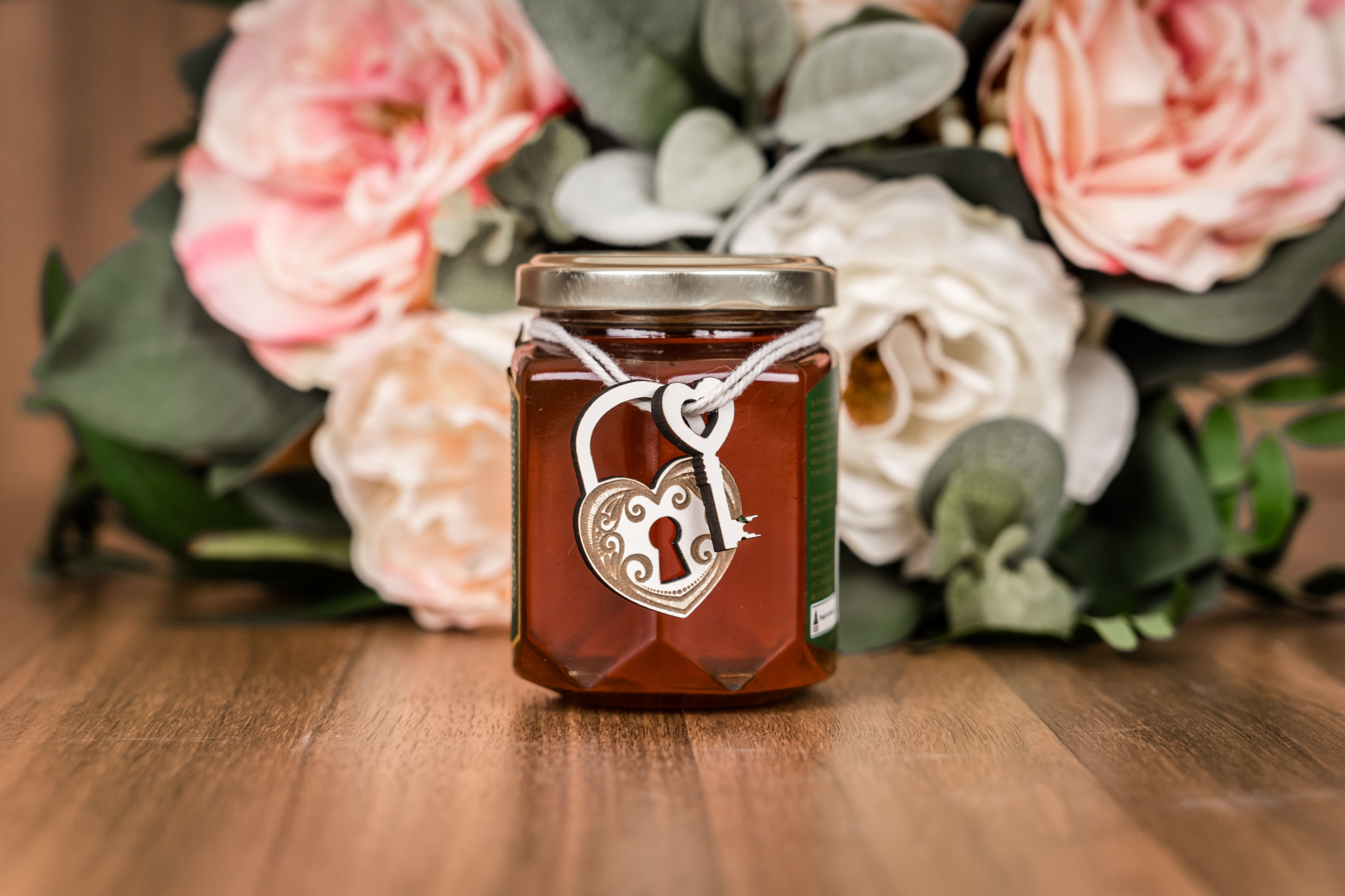 Bonbonniere Heart Lock and Key trinket