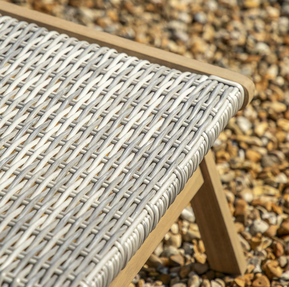 Thumbnail: Garden Lounge Chair with Footstool