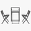 Thumbnail: outdoor balcony dining set