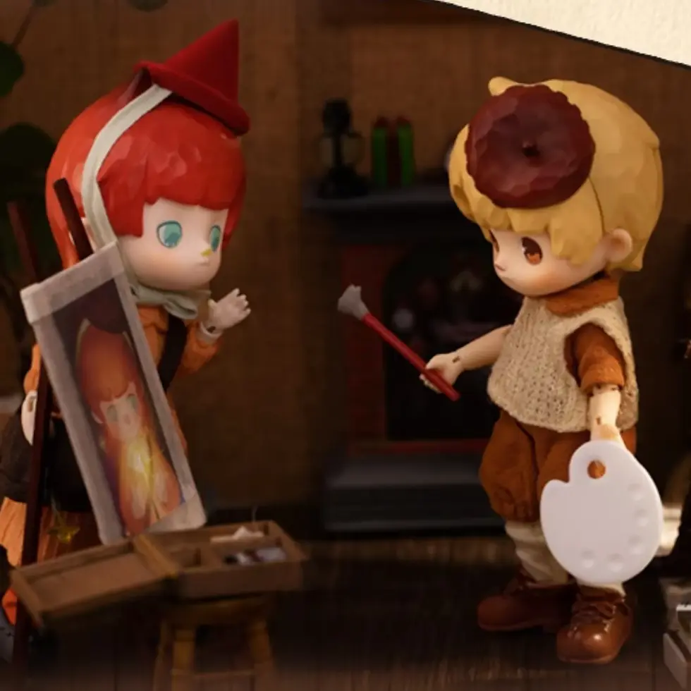 Thumbnail: 「Penny's Box」Little Painter And Little Witch Action Figure BJD Blind Box