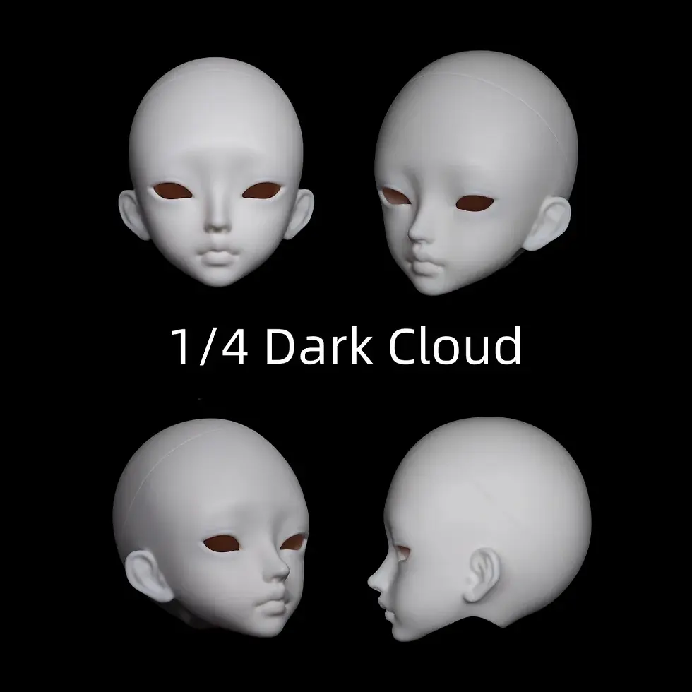 Thumbnail: 「XiaoMian」Clear Moon&Dark Cloud 1/4 BJD Doll Head Only
