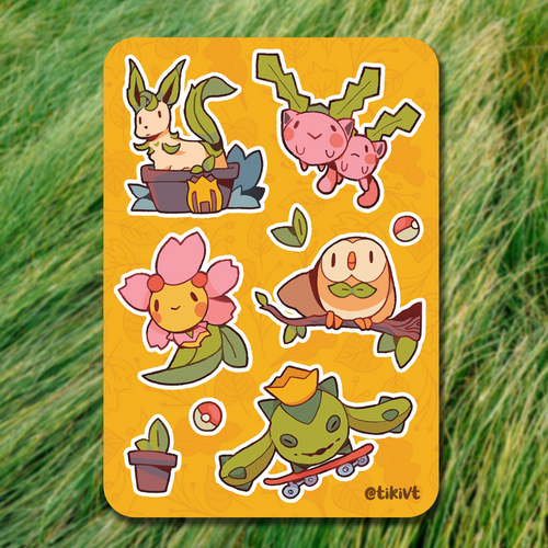 Grass Sticker Sheet ALLUUX