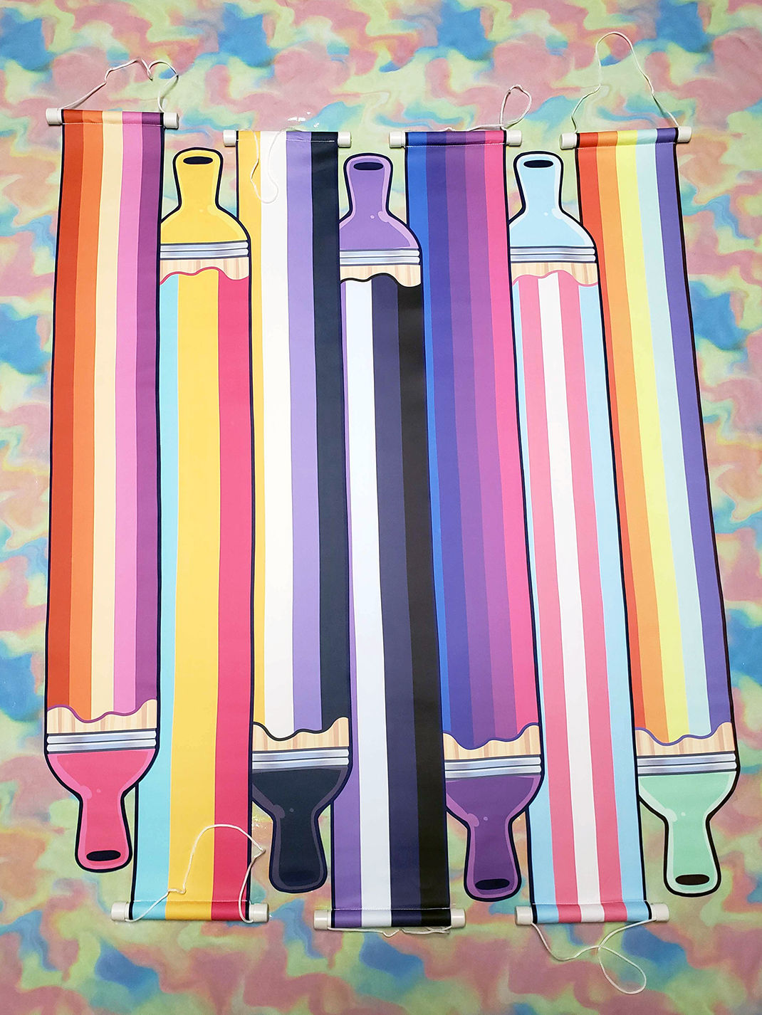 Pride Paintbrush Pin Banners