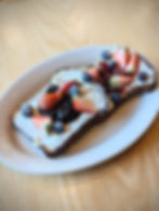 Brioche Toast with Ricotta & Jam