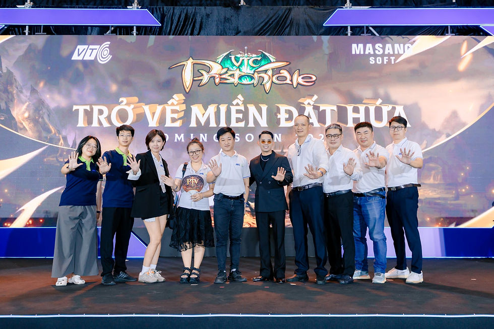 Nghệ sĩ không chỉ tham gia giao lưu tại gian hàng VTC trong ngày 08/05/2026, mà còn đồng thời xuất hiện trong hoạt động liên quan đến lễ ký kết hợp tác và họp báo ra mắt Priston Tale VTC