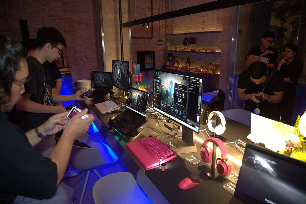 Sản phẩm trưng bày tại sự kiện logitech G play 2026