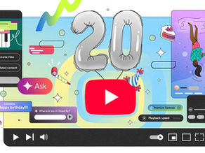 Youtube chào mừng sinh nhật tuổi 20