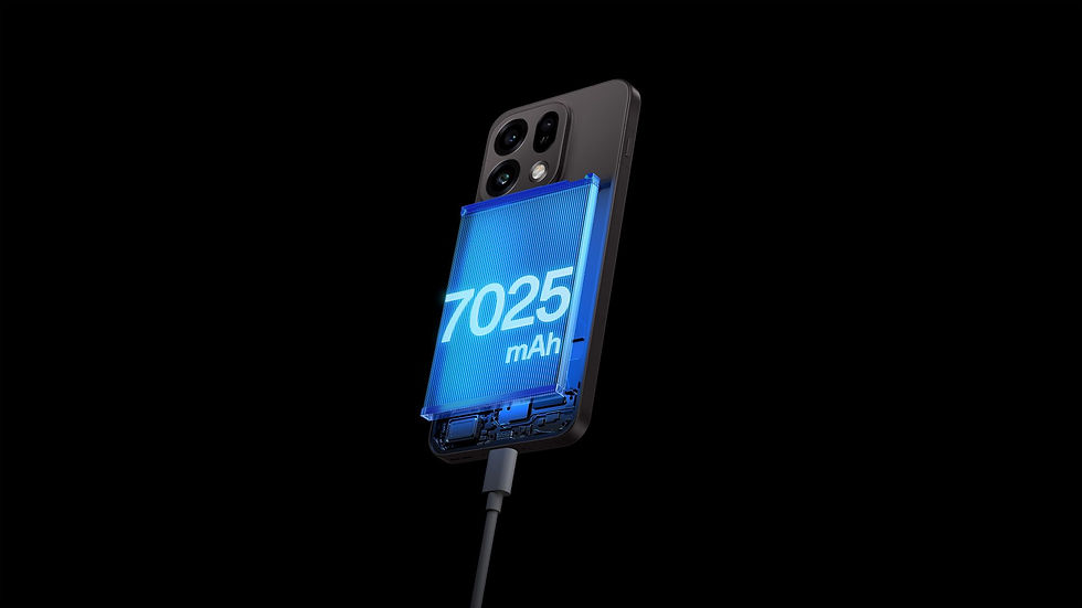OPPO Find X9s được trang bị viên pin Silicon-Carbon dung lượng 7.025mAh