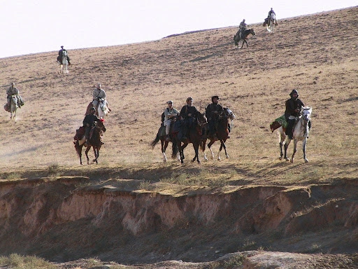 US special forces working with the Afghan alliance, 2001.
