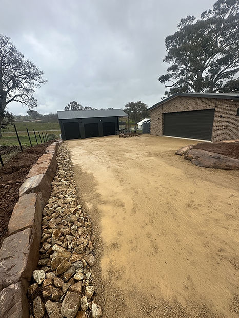 driveway, garden beds and drainage.jpg