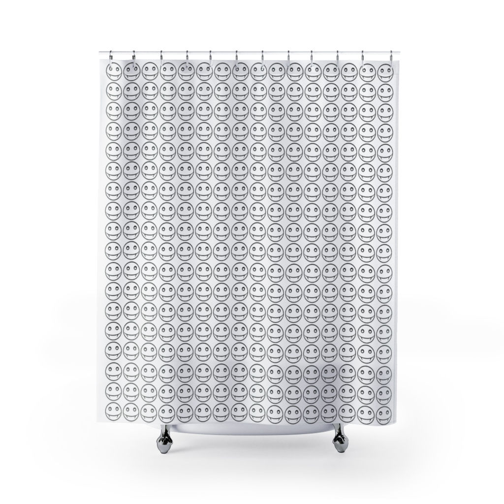 Jake Vamp Smile Repeated Shower Curtains
