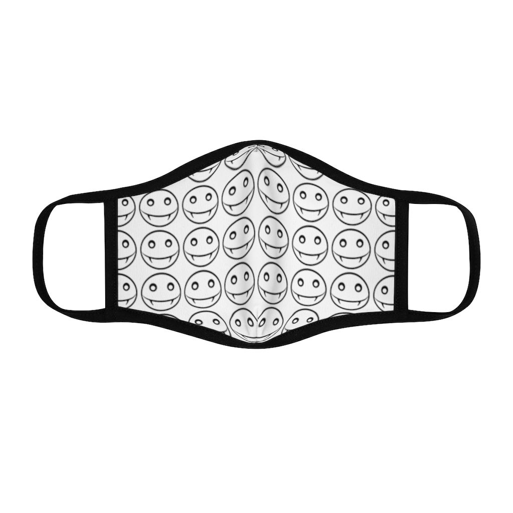 Jake Vamp Smile Repeated Fitted Polyester Face Mask