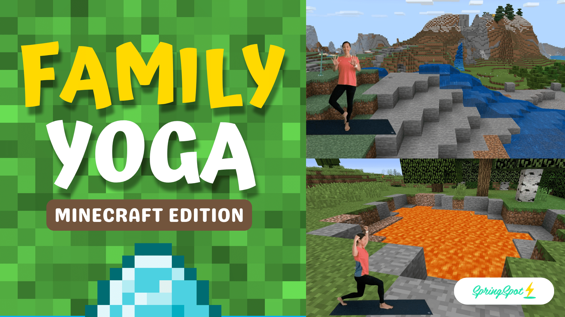 Family Yoga Minecraft Edition