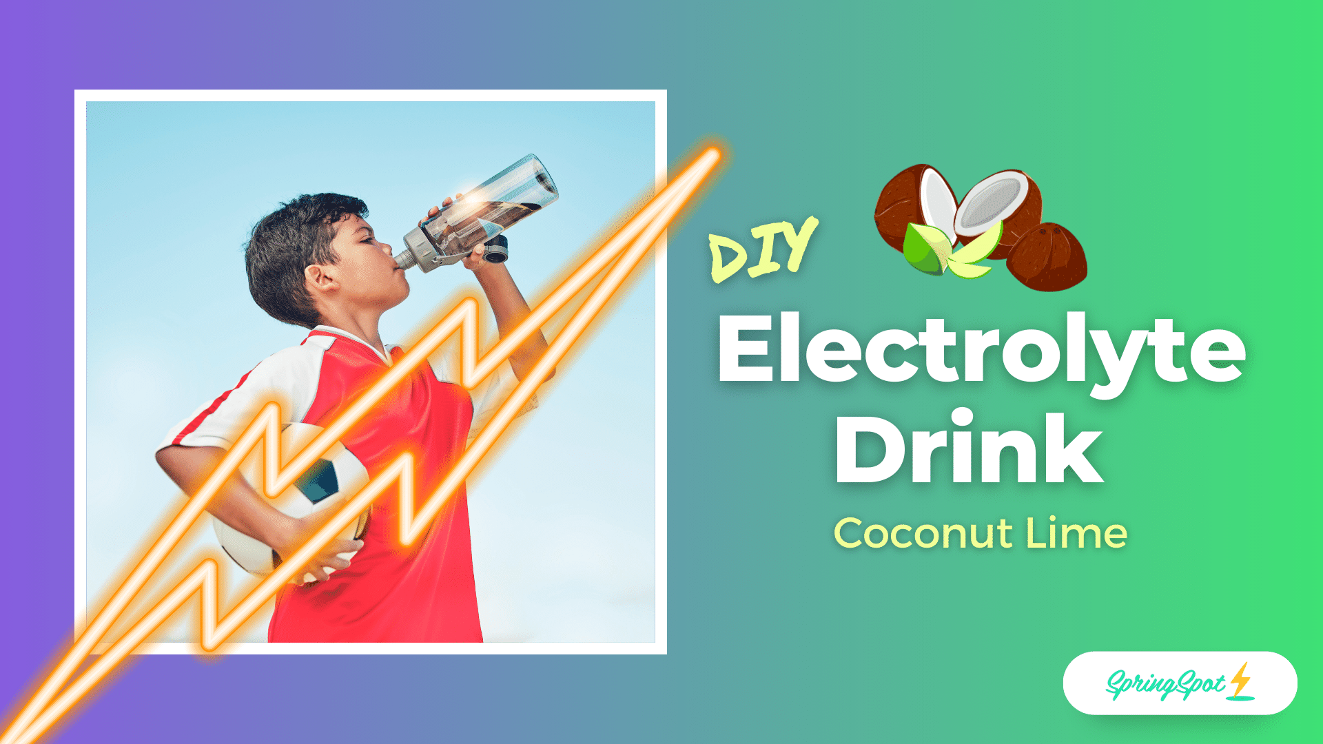 DIY Electrolyte Drink Coconut Lime