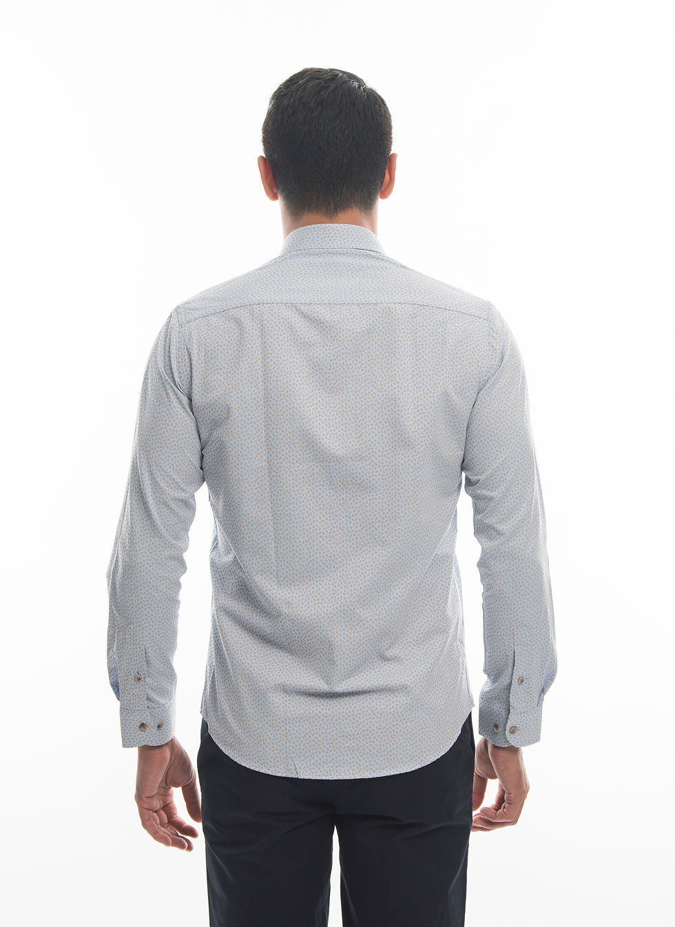 Küçük resim: Slim Fit Gömlek Şal Desen PF4592