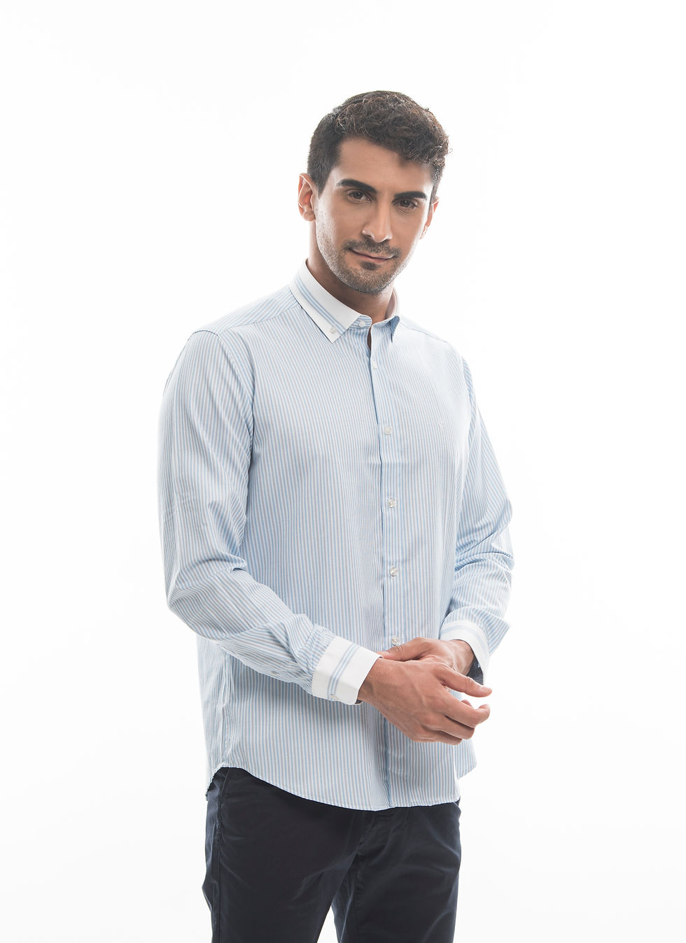 Küçük resim: Regular Fit Gomlek Mavi