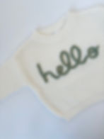 Thumbnail: Hello announcement knit