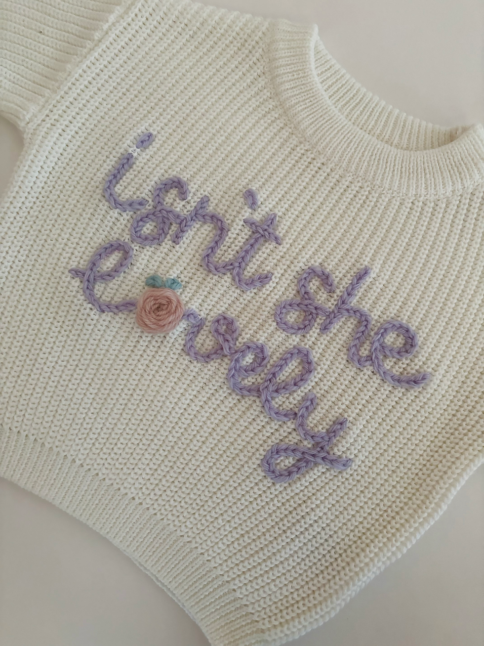 Thumbnail: Isn't she lovely announcement knit