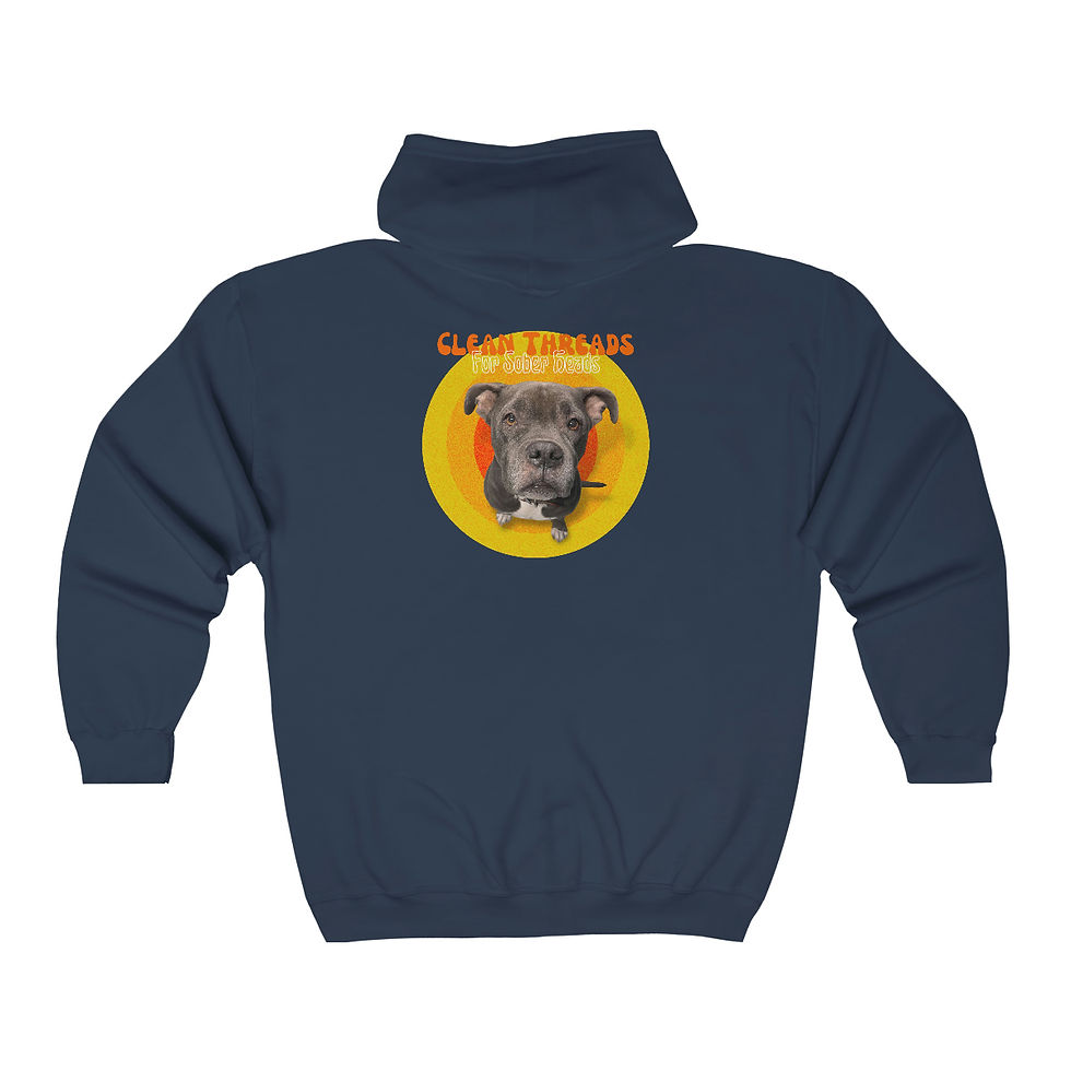 Thumbnail: Captain Waffles Retro Back Logo Zip Hoodie