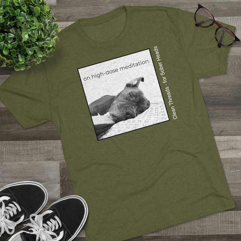 Thumbnail: High-Dose Meditation - Men's TriBlend Crew Tee