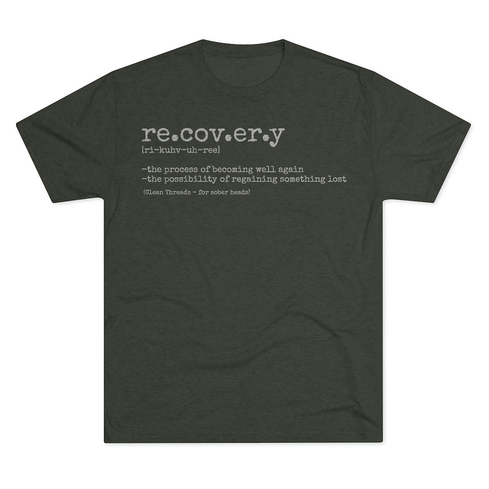 Thumbnail: re.cov.er.y - Men's TriBlend Crew Tee