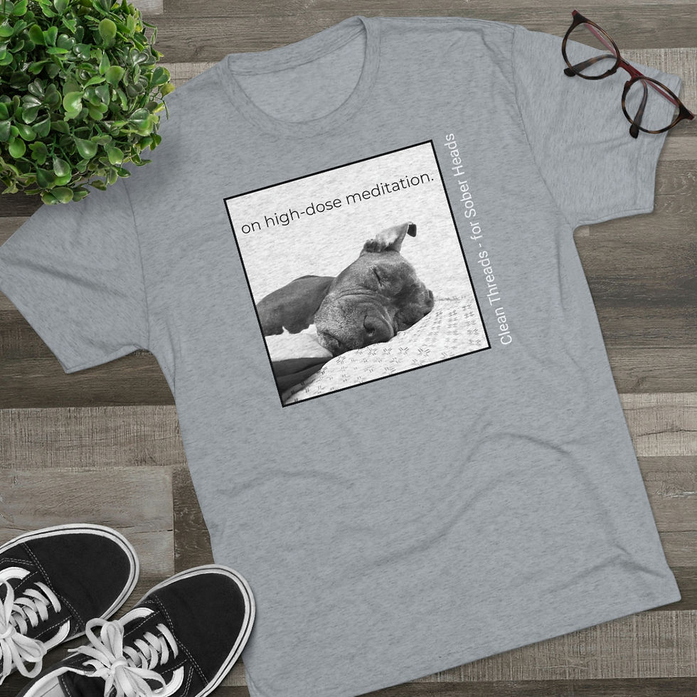 Thumbnail: High-Dose Meditation - Men's TriBlend Crew Tee