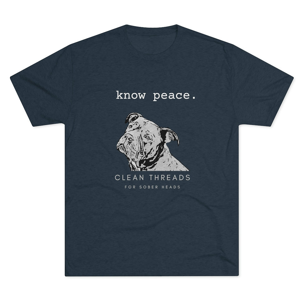 Thumbnail: Know Peace - Men's TriBlend Crew Tee
