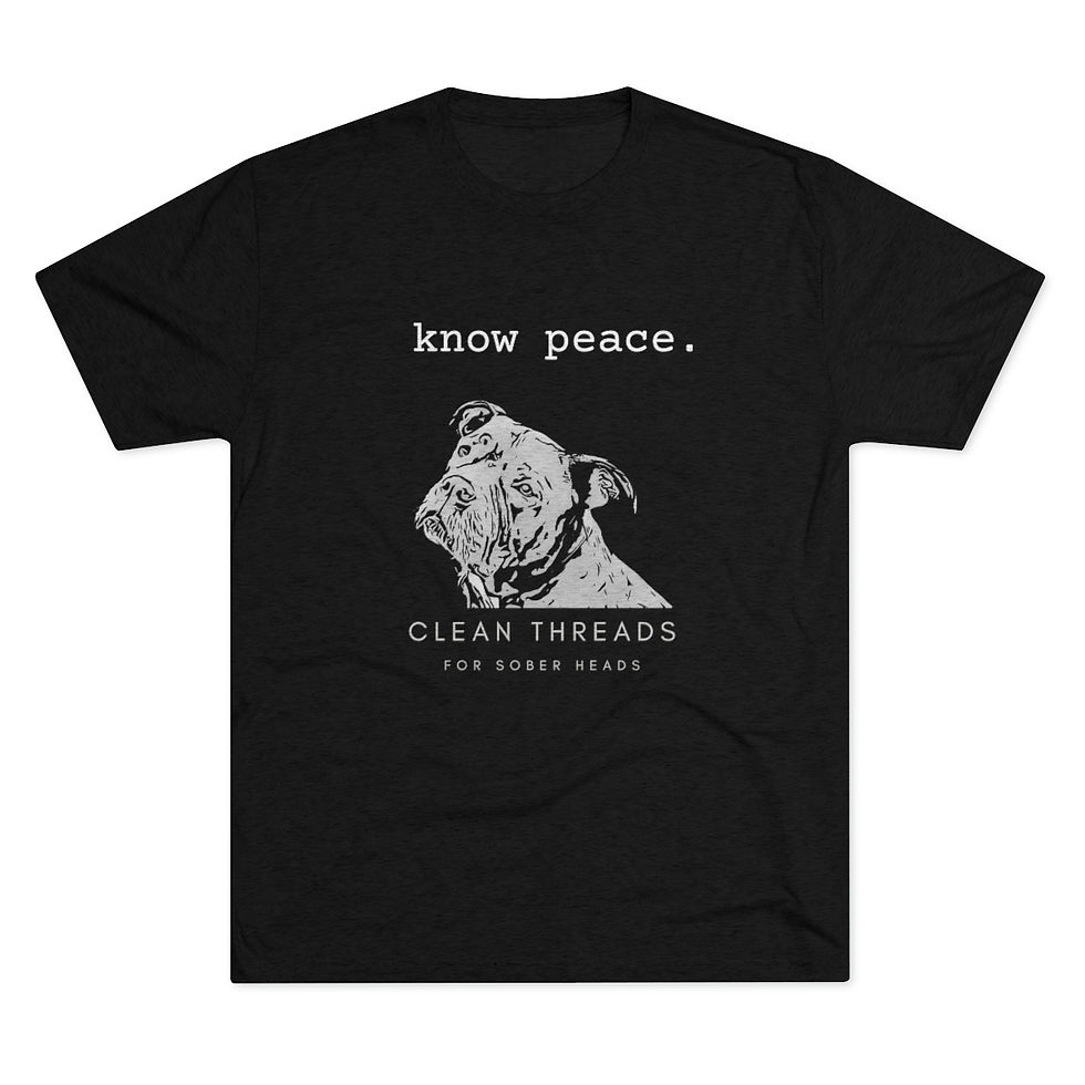 Thumbnail: Know Peace - Men's TriBlend Crew Tee