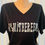 Thumbnail: Woman's Cut V-Neck T-Shirt - Black