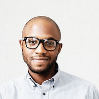 Man with Black Frame Glasses