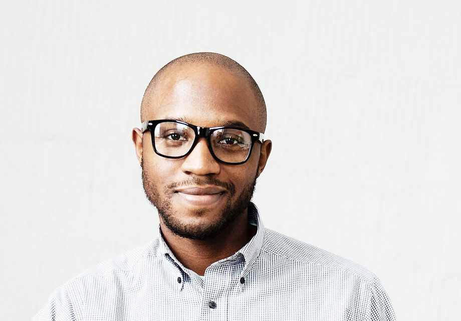 Man with Black Frame Autistalline Glasses
