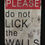 Thumbnail: Please Do Not Lick The Walls Metal Sign