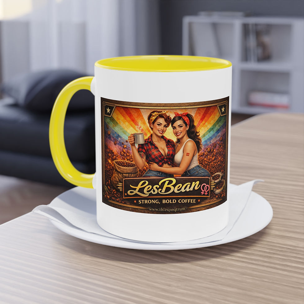 Thumbnail: LesBean Coffee Label Mug — 11oz