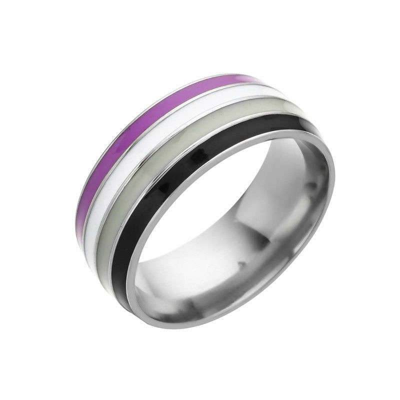 Thumbnail: Bisexual Pride Stainless Steel Ring Europe