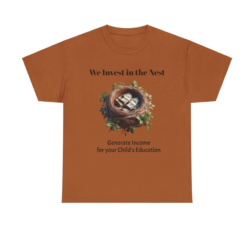 We Invest T-shirt in Orange