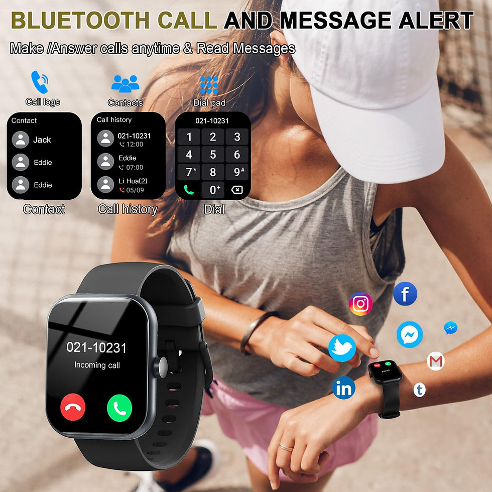 Miniatura: Smart Watch(Answer/Make Calls), 1.96" Smartwatches, Fitness Tracker, Sleep Monit