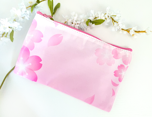 バッグ LIBERTY PRINT Fabric Pouch + Pink cherry Pink Leopard Handy Beach Pouch & Wristlet Bag