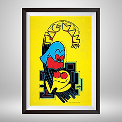 額装済/PAC-MAN 45th（アンドレ サライバ）/アートポスター Wall Art | AVS Home Arcade