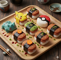 pokemon themed musubi food