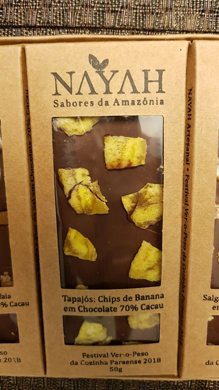 Miniatura: Tapajós: Chips de Banana em Chocolate 70% Cacau 50g