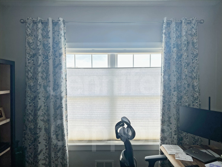 Phase I complete with furniture and drapery