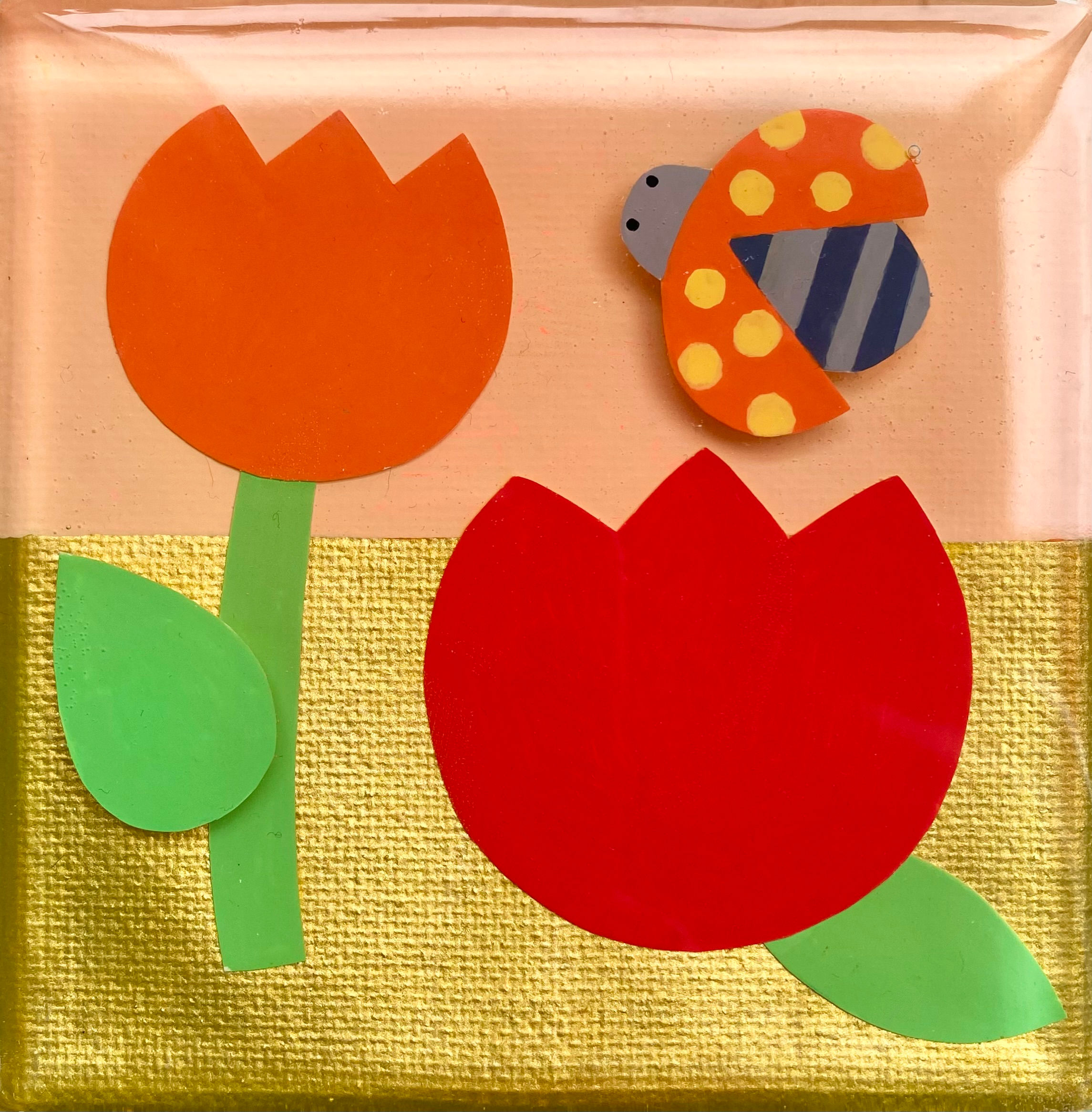 Epoxyschilderijtje "Flowerpower 9"